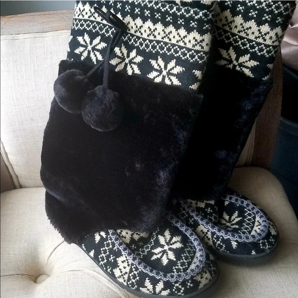 Winter sweater boots